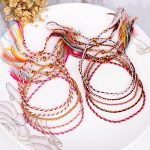 yfstyle 12Pcs Summer Beach Surfer Wave Bracelets Adjustable Handmade Waterproof Braided String Beaded Anklets Starfish Turtle Infinity Ankle Bracelet for Women Girls Boho Jewelry for Summer-B - Image 5